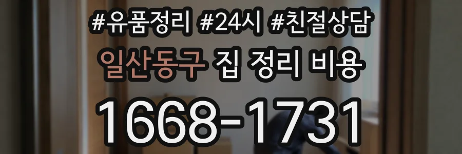 일산동구 집 정리 비용