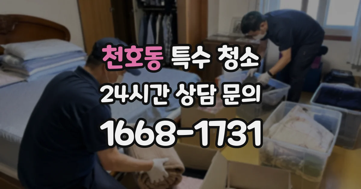 천호동 특수 청소