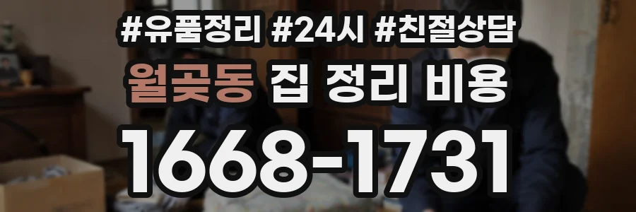 월곶동 집 정리 비용
