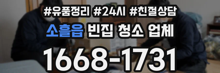 소흘읍 빈집 청소 업체