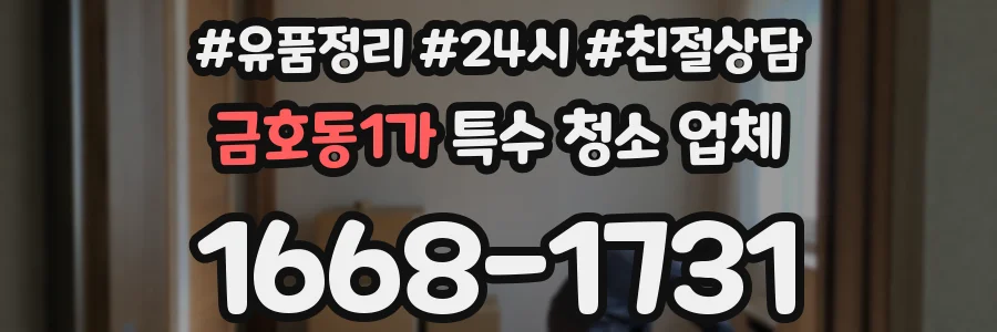금호동1가 특수 청소 업체