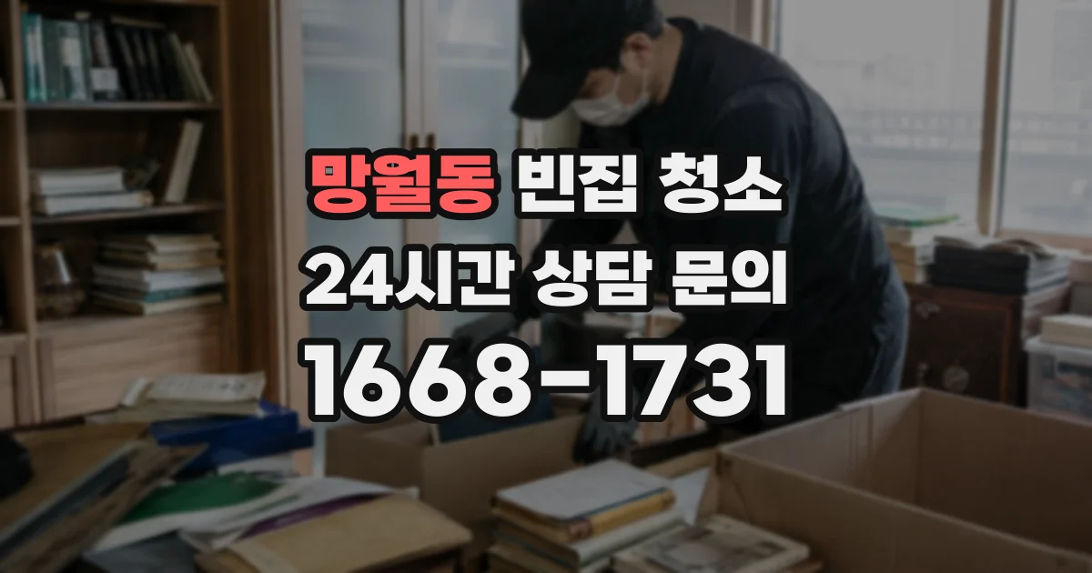 망월동 빈집 청소