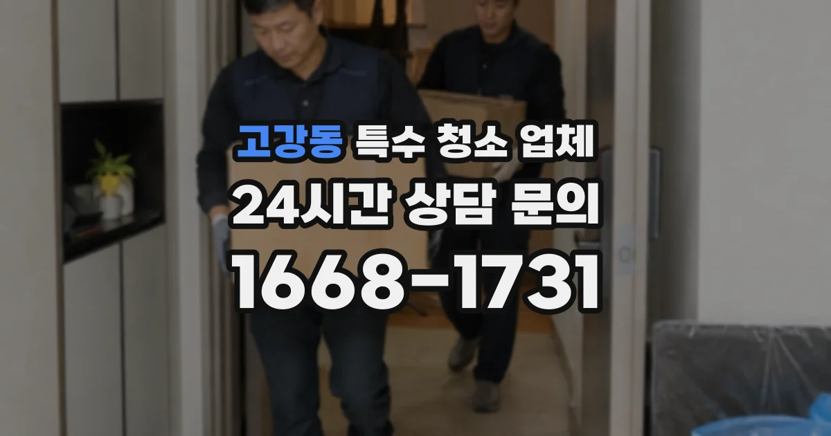 고강동 특수 청소 업체