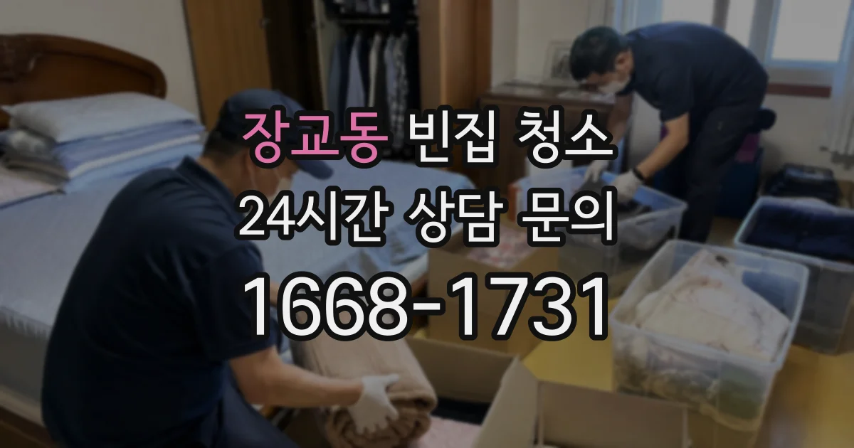 장교동 빈집 청소