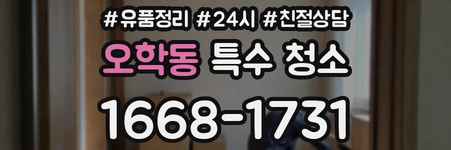 오학동 특수 청소