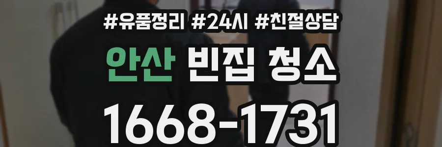 안산 빈집 청소