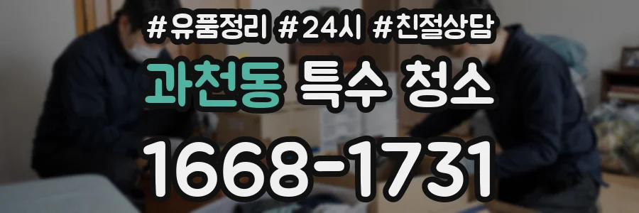 과천동 특수 청소