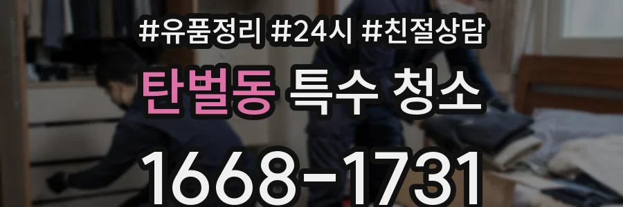탄벌동 특수 청소