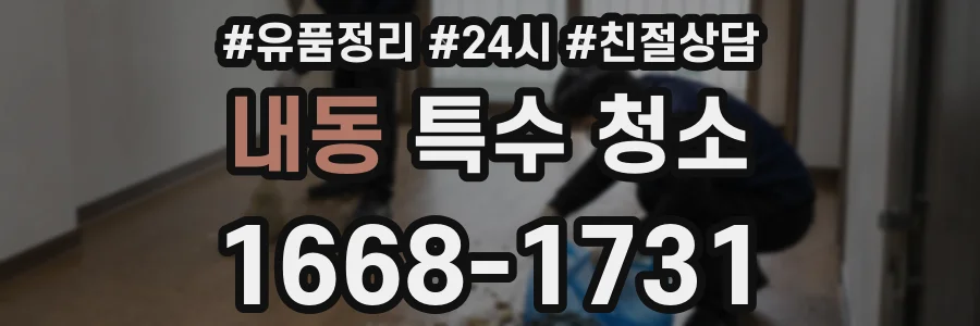 내동 특수 청소