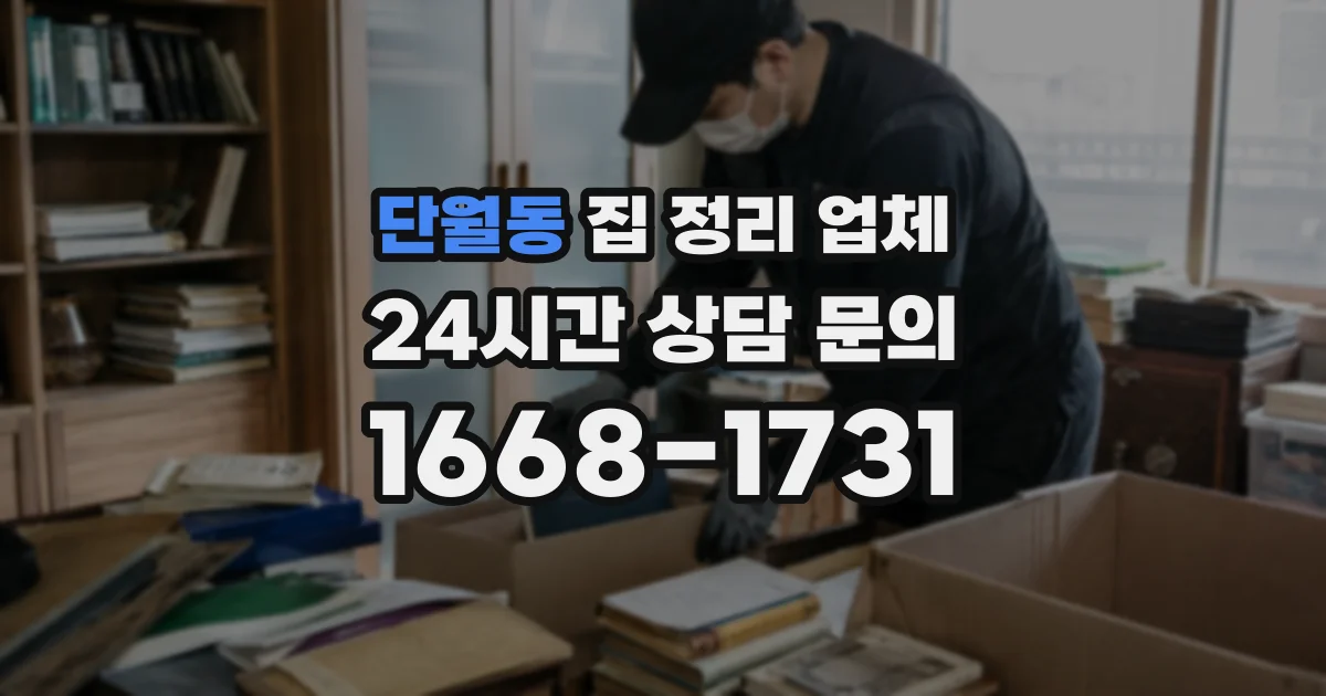 단월동 집 정리 업체