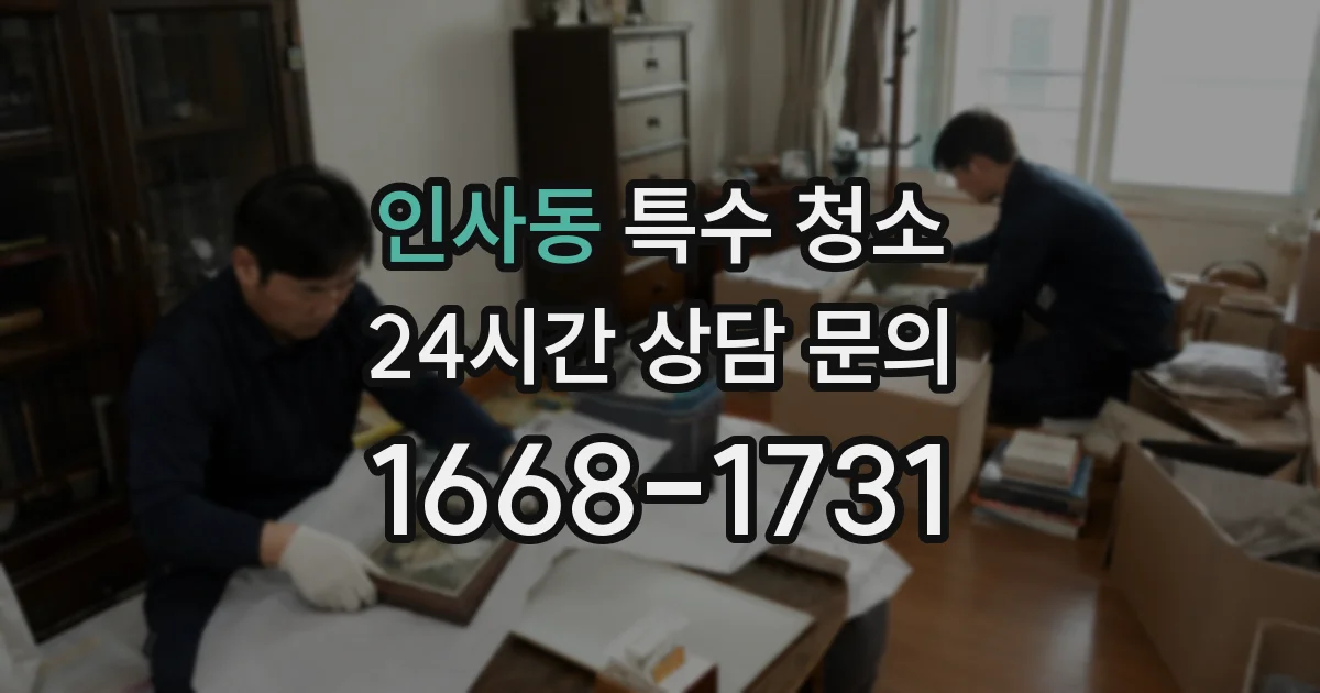 인사동 특수 청소