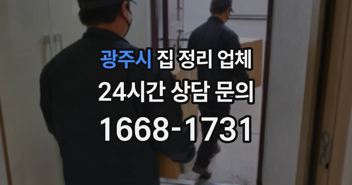 광주시 집 정리 업체