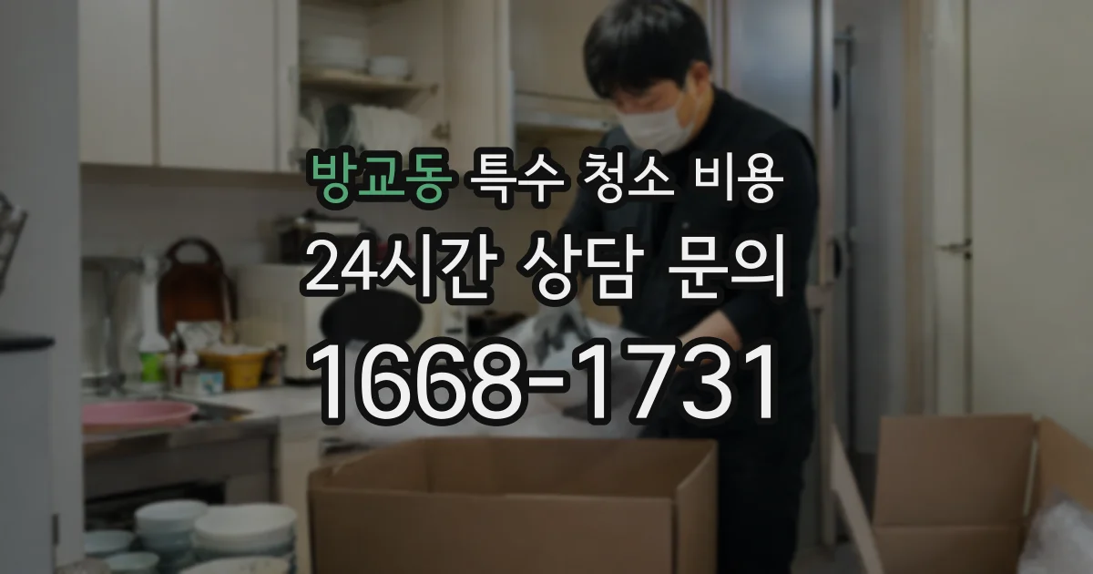 방교동 특수 청소 비용