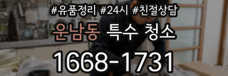운남동 특수 청소