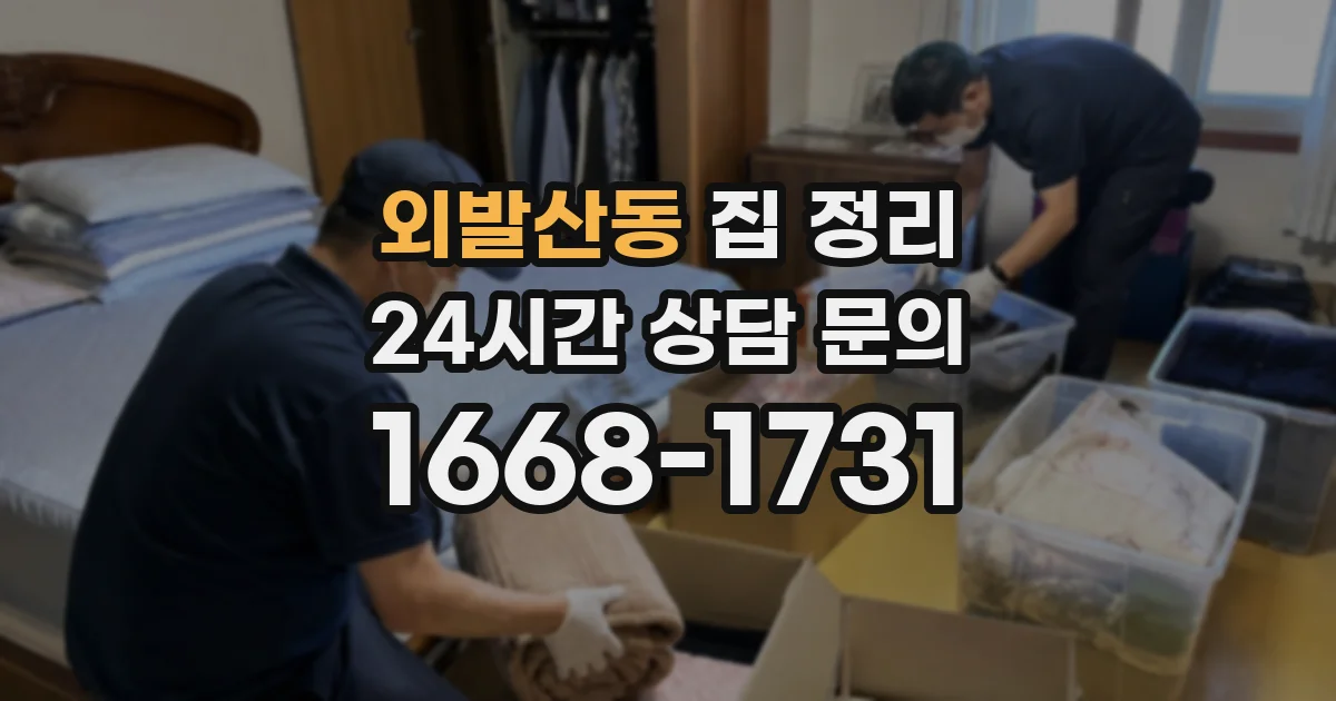 외발산동 집 정리