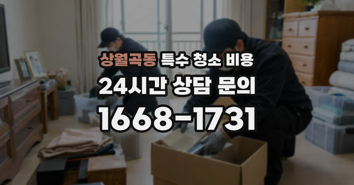 상월곡동 특수 청소 비용