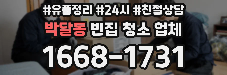 박달동 빈집 청소 업체