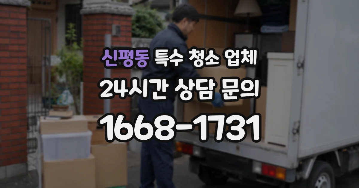 신평동 특수 청소 업체