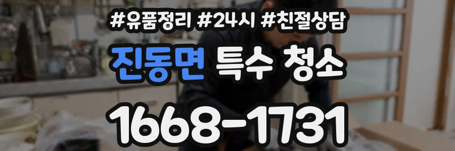 진동면 특수 청소