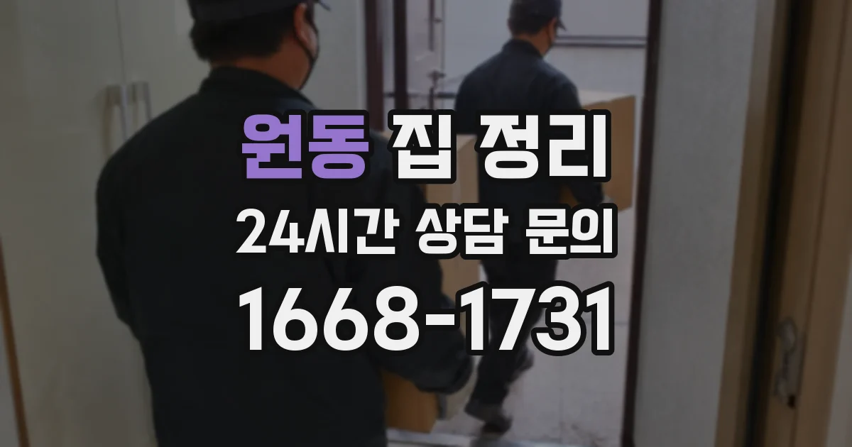 원동 집 정리