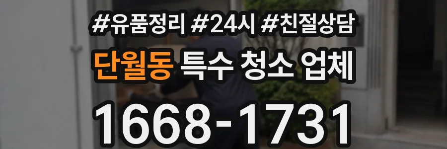 단월동 특수 청소 업체