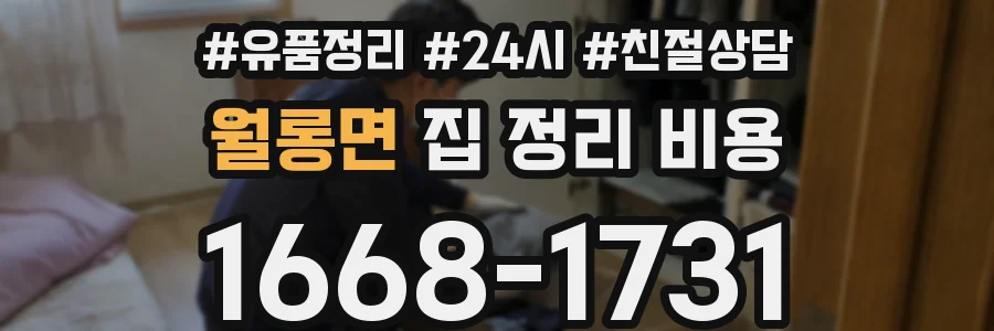 월롱면 집 정리 비용