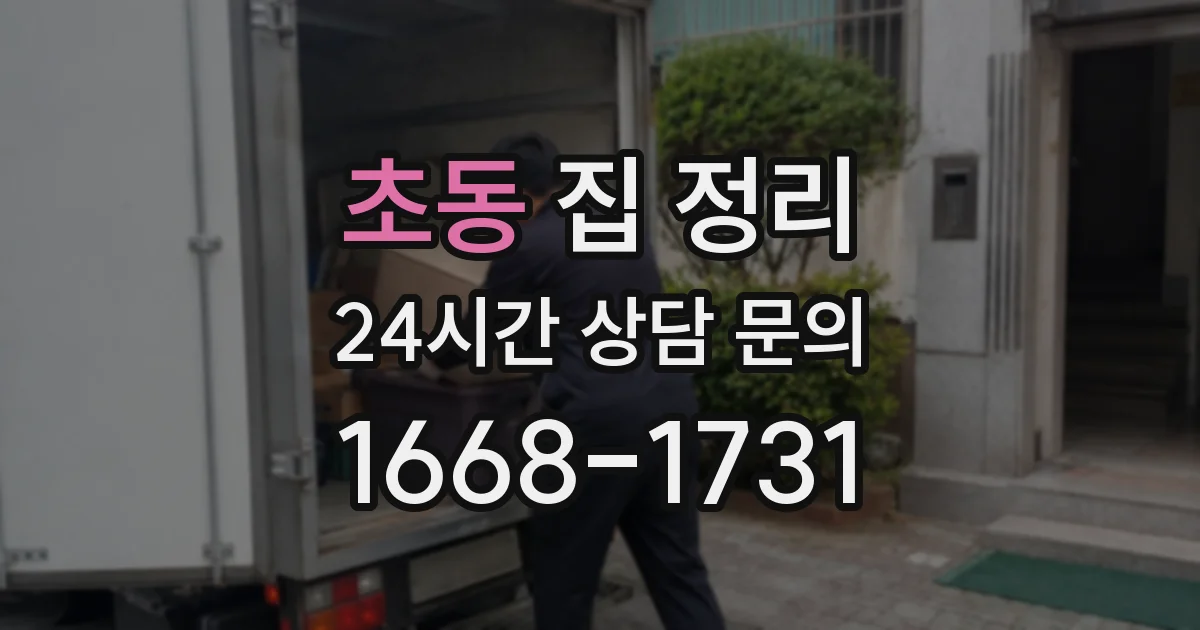 초동 집 정리