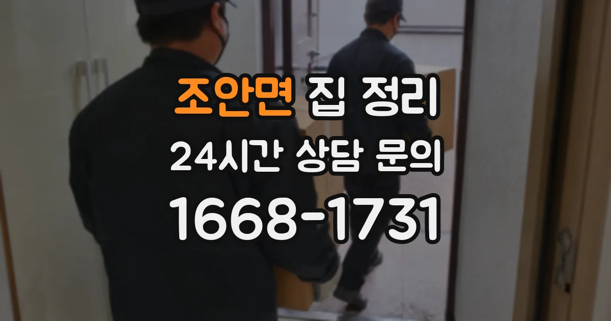 조안면 집 정리