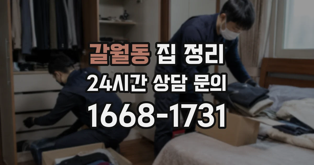 갈월동 집 정리