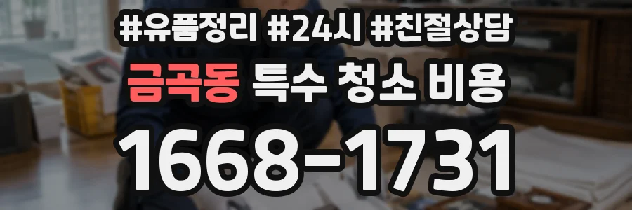금곡동 특수 청소 비용