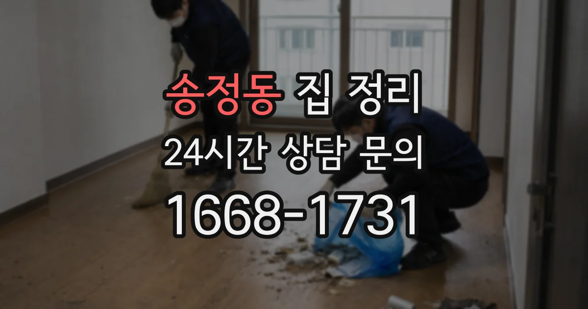 송정동 집 정리