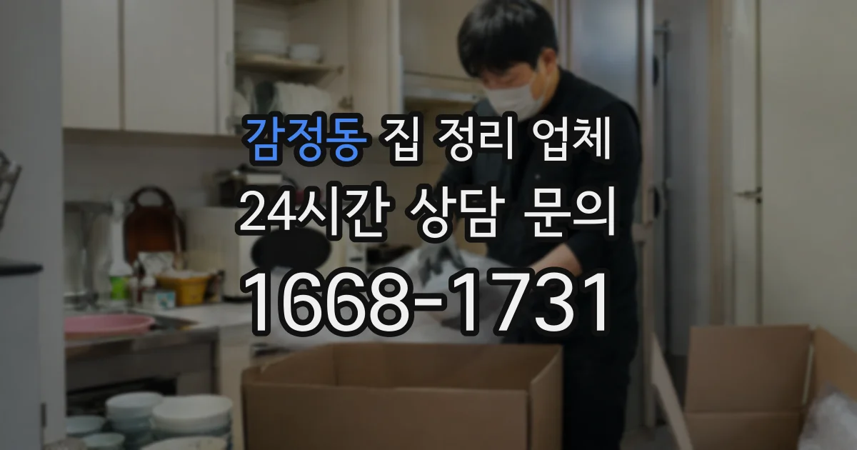 감정동 집 정리 업체