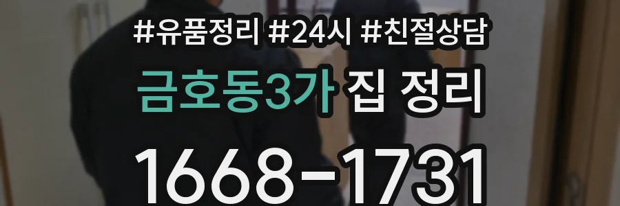 금호동3가 집 정리