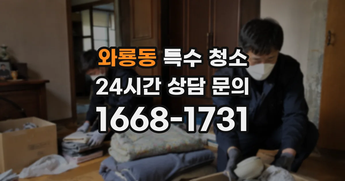 와룡동 특수 청소