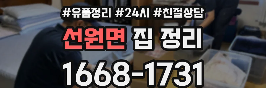 선원면 집 정리