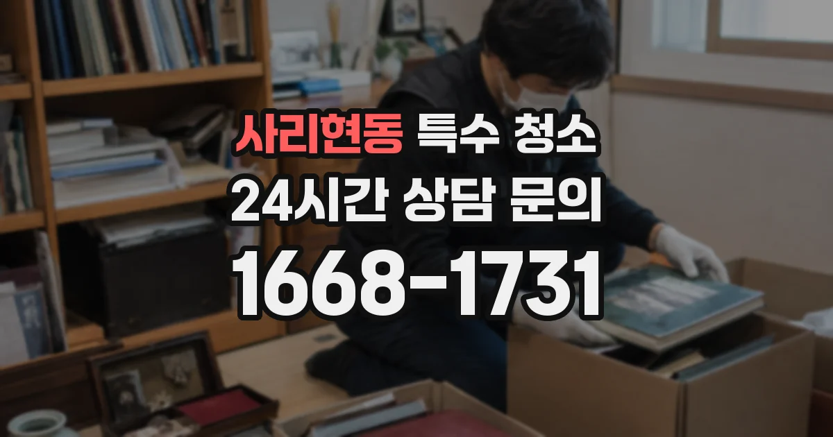 사리현동 특수 청소