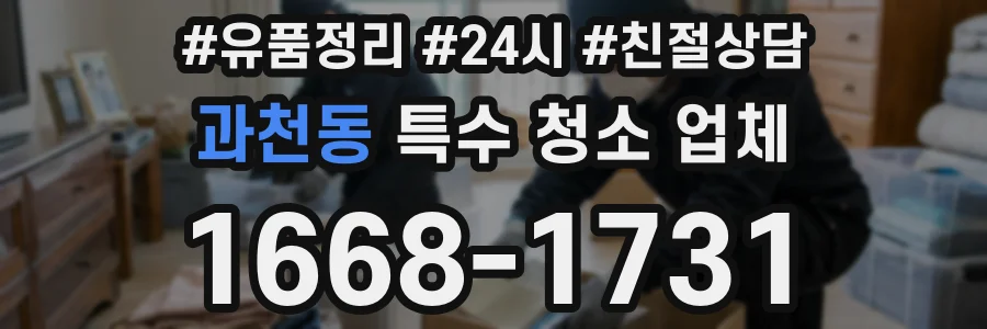 과천동 특수 청소 업체