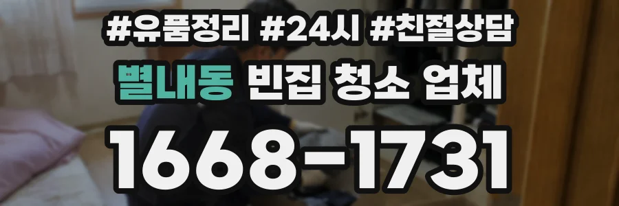 별내동 빈집 청소 업체