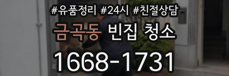 금곡동 빈집 청소