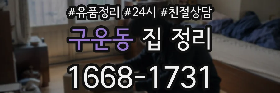 구운동 집 정리