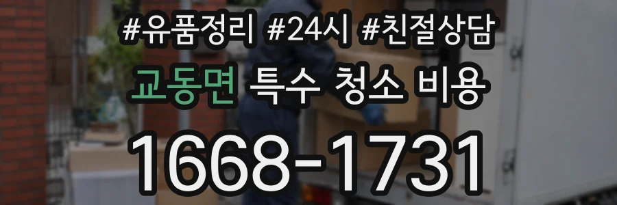 교동면 특수 청소 비용