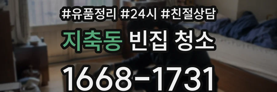 지축동 빈집 청소