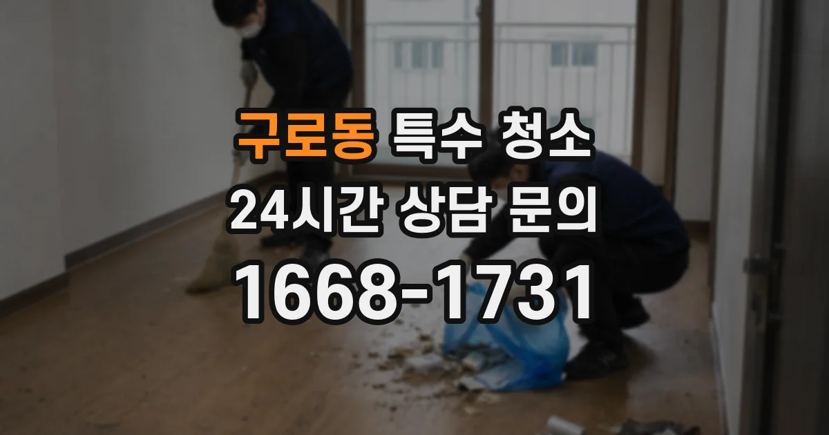 구로동 특수 청소
