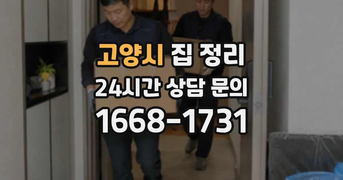 고양시 집 정리