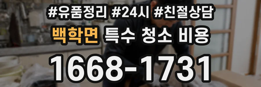 백학면 특수 청소 비용