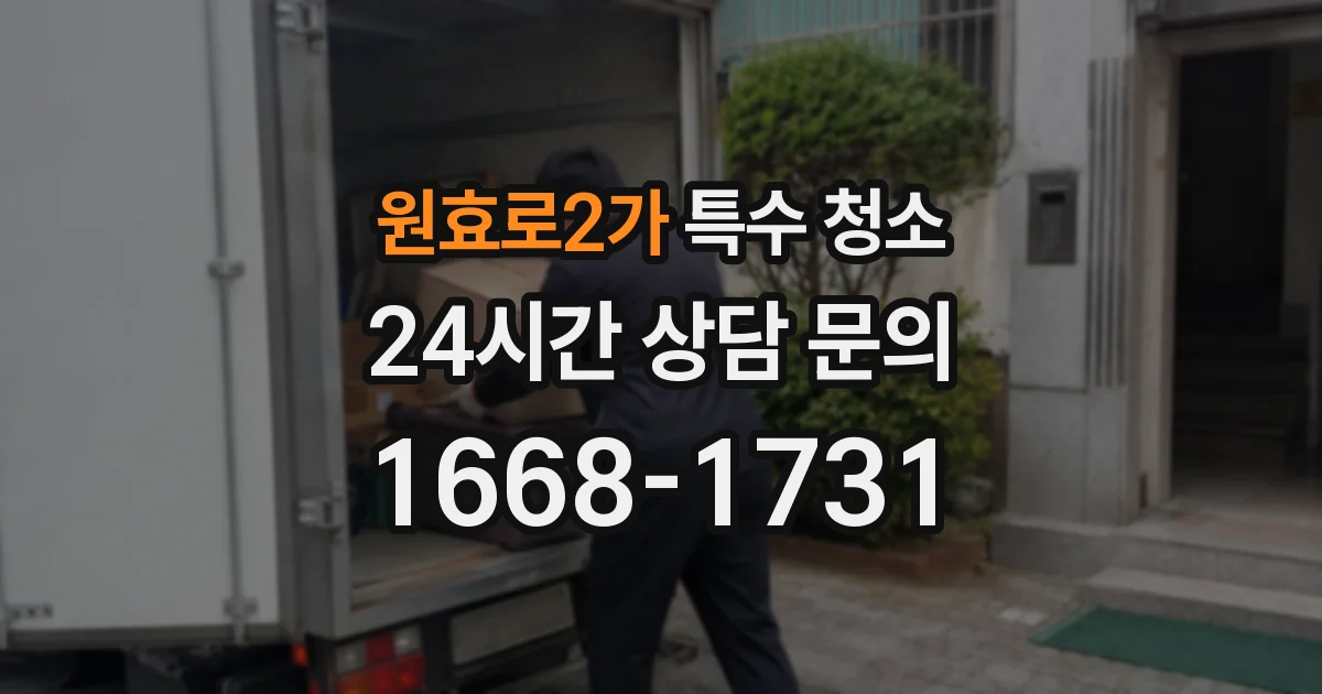 원효로2가 특수 청소