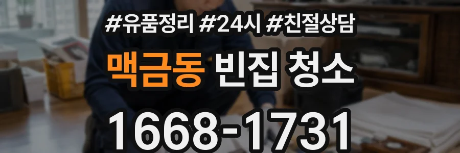 맥금동 빈집 청소