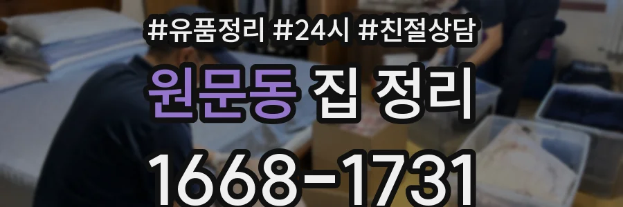 원문동 집 정리