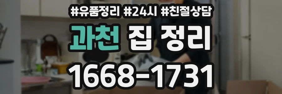 과천 집 정리