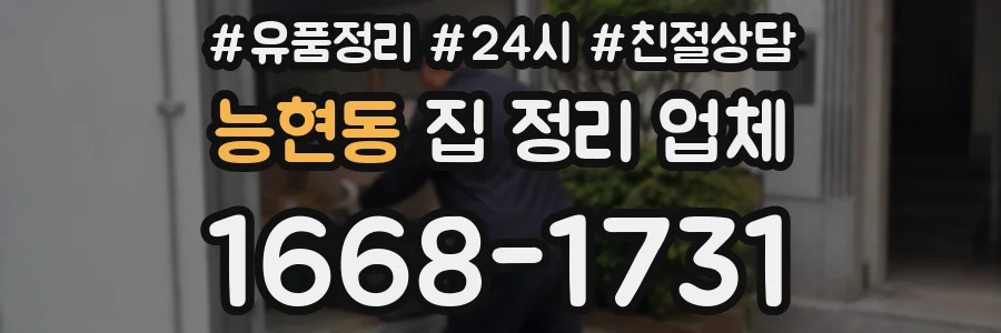 능현동 집 정리 업체